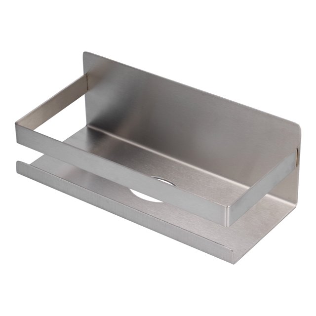 Estante de acero inoxidable, estante de acero inoxidable, estante de almacenamiento montado en la pared, soporte de almacenamiento de cocina, elegante y moderno