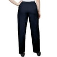 thumbnail image 3 of Alfred Dunner Womens Petite Soft Twill Mid-Rise Regular Fit Straight Leg Casual Pant, 3 of 6