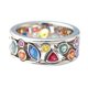 thumbnail image 2 of Cutout Multicolor Ring With Diamonds, 2 of 5
