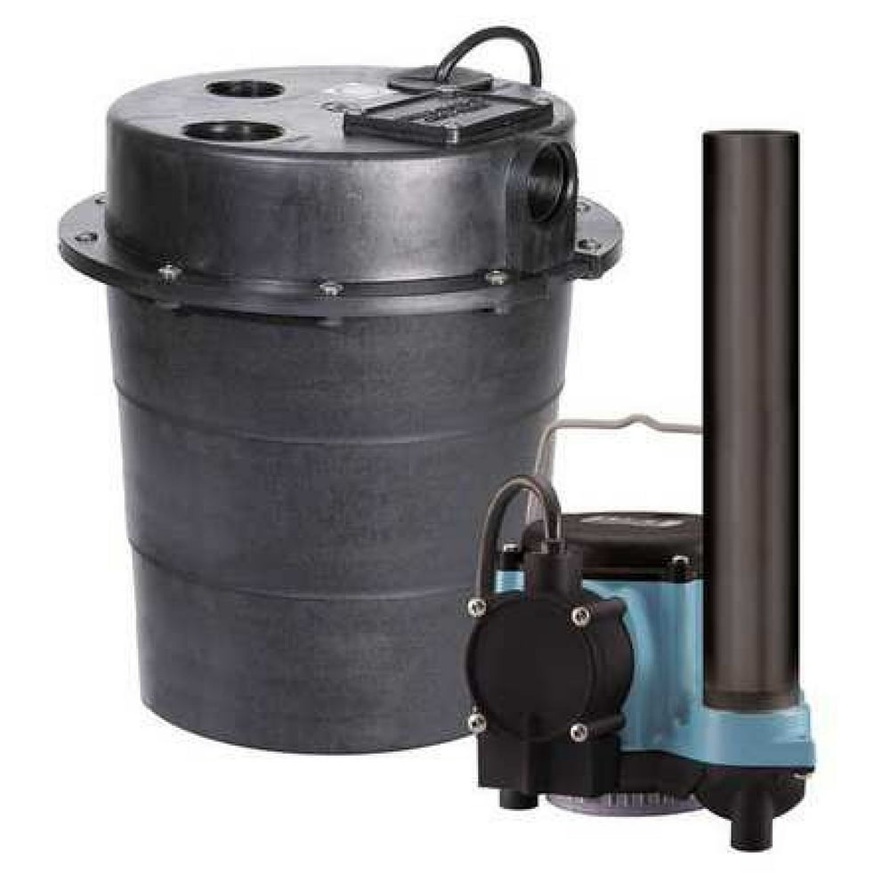 LITTLE GIANT WRS6 Sink Pump System,1/3 HP,115V,9A,CI