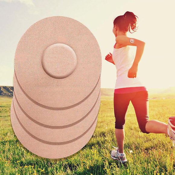 Jinsinto Freestyle Libre Waterproof Adhesive Patches (10 Pcs, Skin Tone)