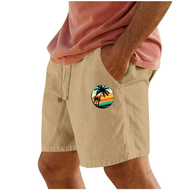 Pantalones Cortos para Hombre Cintura Elástica con Bolsillos Color Sólido Casual Cordón Suelto Pantalones Cortos de Ejercicio