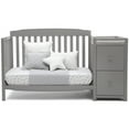 Delta Children Mason 6in1 Convertible Crib and Changer, Gray