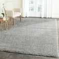 thumbnail image 6 of SAFAVIEH Santa Monica Chelsey Solid Shag Area Rug, Silver, 6'7" x 6'7" Round, 6 of 8