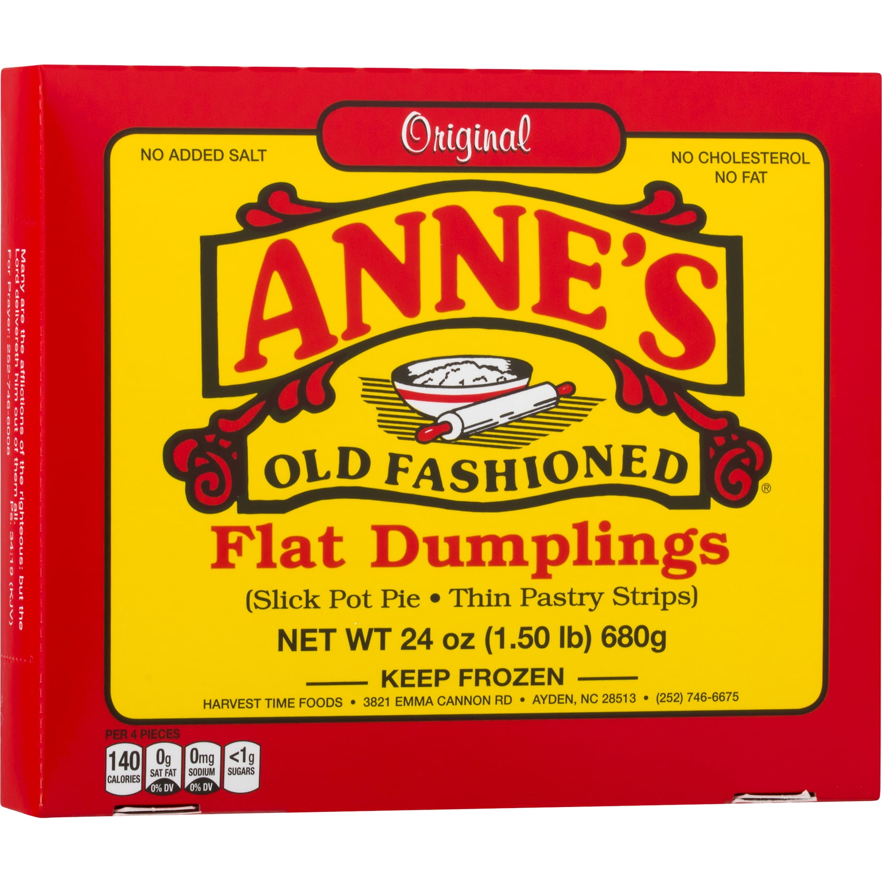 Anne S Flat Dumplings Original Old Fashioned Box 24 0 Oz Walmart Com