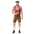 thumbnail image 4 of Wdgfv Lederhosen Men German Bavarian Oktoberfest Leather Trousers for Garden, 4 of 7