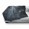 thumbnail image 3 of Constellation Soft Flannel Fleece Throw Blanket, Infinite Space with Nebula and Stars Universal Energy Cosmology, Cozy Plush for Indoor and Outdoor Use, 50" x 70", Pale Blue Black White, by Ambesonne, 3 of 6