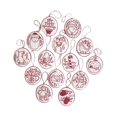 thumbnail image 2 of KLKCMS Kit d'Ornements de Noël Brodés à la Main Kit de Broderie de Noël Réutilisable Rouge et Blanc Fantaisie, 2 of 9