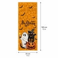 thumbnail image 4 of Halloween Table Runner, Jack O Lantern Decor, Halloween Ghost Decorations, Black Cat Halloween Decor, 13 X 72 Inch Linen Fabric Dining Table Accent with Non-Slip Backing, Heat, 4 of 8