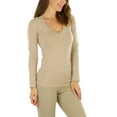 thumbnail image 3 of ToBeInStyle Women's Long Sleeve V-Neck T-Shirt, 3 of 6