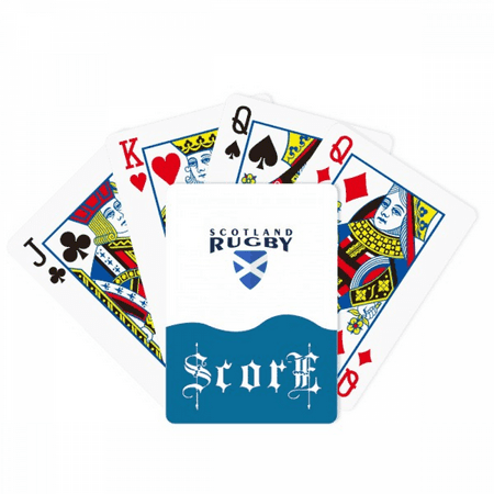Rugby Scotland Run Art Deco Fashion Score Poker Playing Card Index Game
