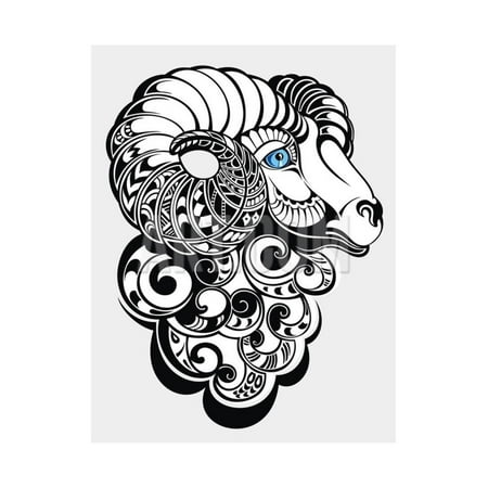 Happy New Year Art - Sheep. Happy New Year 2015 Symbol Print Wall Art By worksart
