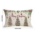 thumbnail image 3 of Christmas Rectangular Pillow Cover 12x20 Inches Soft Polyester Long Throw Pillow Case Decorative Cushion Cover For Sofa Bedroom Holiday, 3 of 6