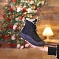 thumbnail image 6 of Women's Snow Boots Retro Versatile Soft Soled Thick Velvet High Top Warm Shoes for Autumn and Winter, 6 of 9