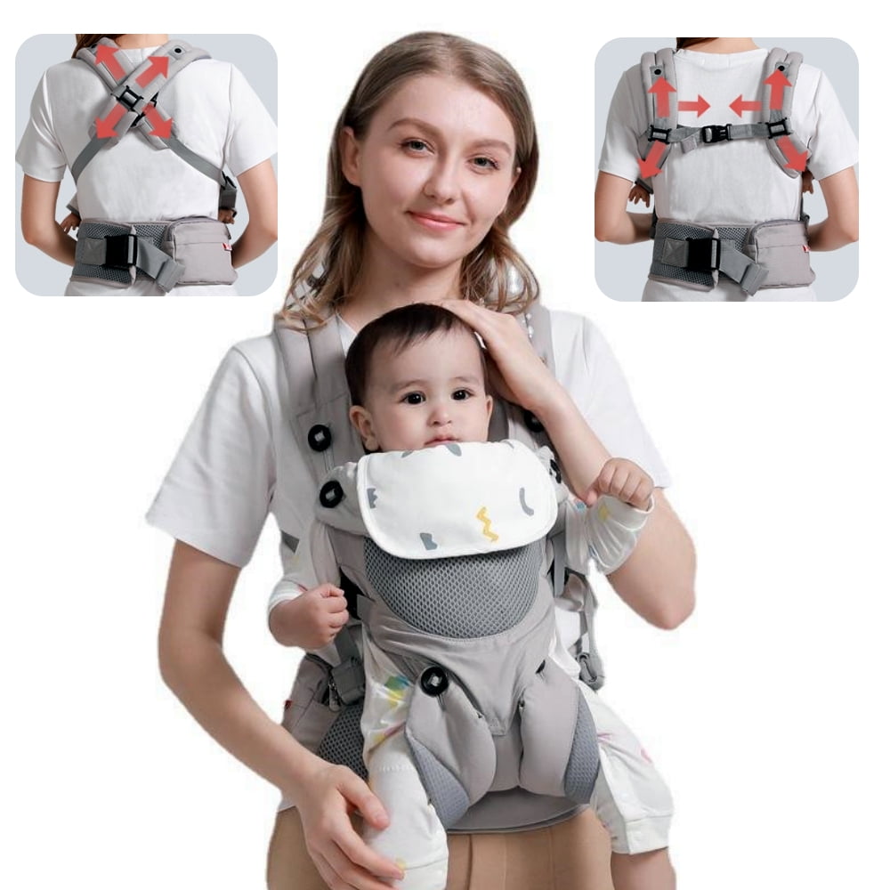 Baby Carrier, 4in1 Baby Strap Carrier with Adjustable Holder for