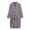 Gray, variant on Wensltd Women Long Sleeve Warm Bathrobe Solid Color Wrap Robe With Belt And Pocket Full Length Nightgown For Home Sleepwear