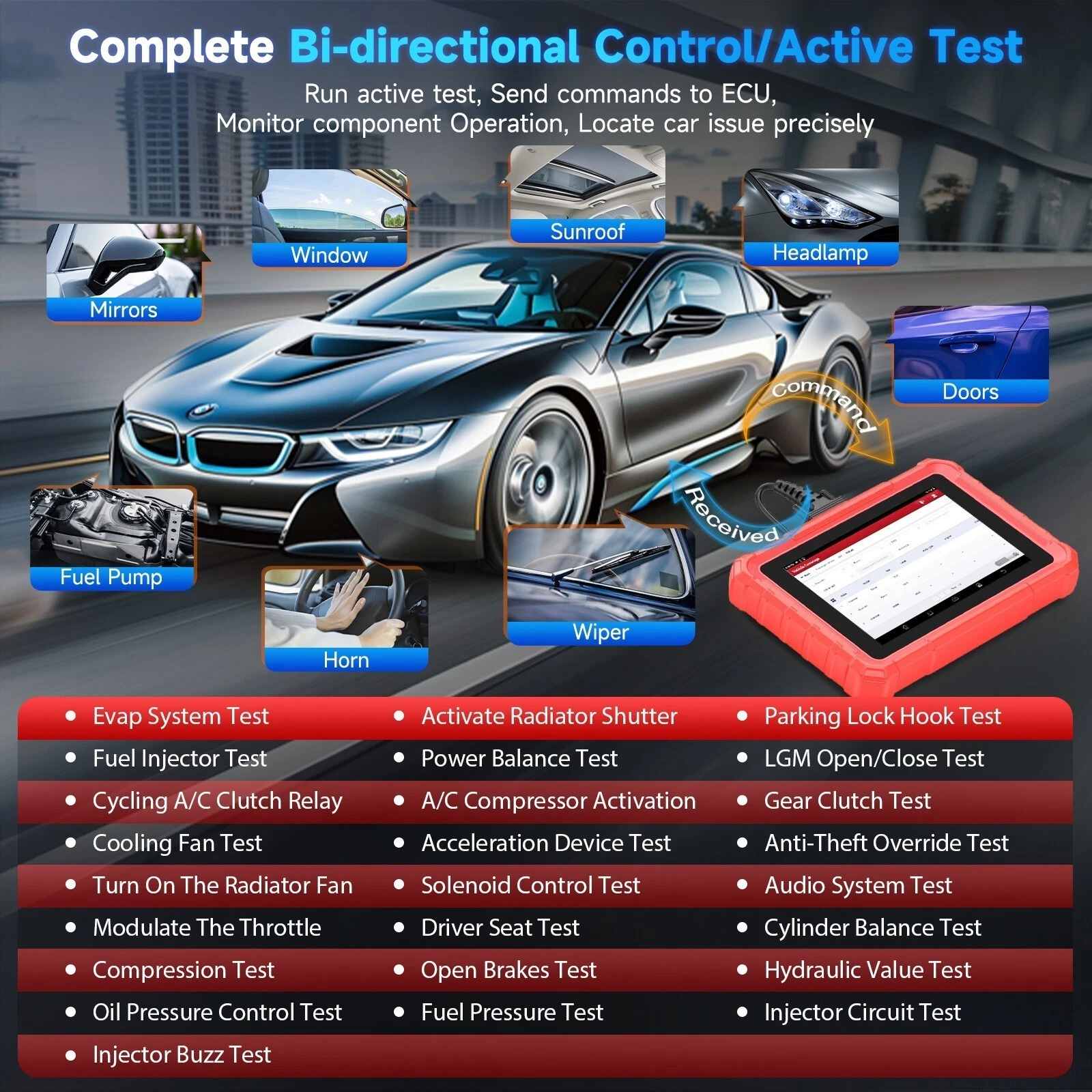 [Second Hand] LAUNCH X431 PRO STAR Bidirectional OBD2 Scanner Auto Diagnostic Tool