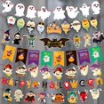 thumbnail image 3 of MIRACLE Hallowen Hanging Ornament Banner Kids Favors Cartoon Witch Bat Ghost Props, 3 of 4