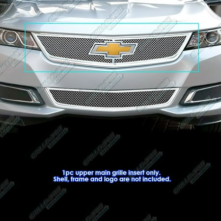Chevrolet Impala Grille Replacement Fits 2014-2019 Chevy Impala with Logo Show Stainless Steel Mesh Grille Insert #C75945T ()