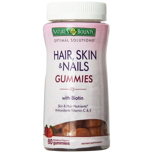 Nature's Bounty Hair, Skin and Nails, Biotin, Gummies 80 Count Each -  