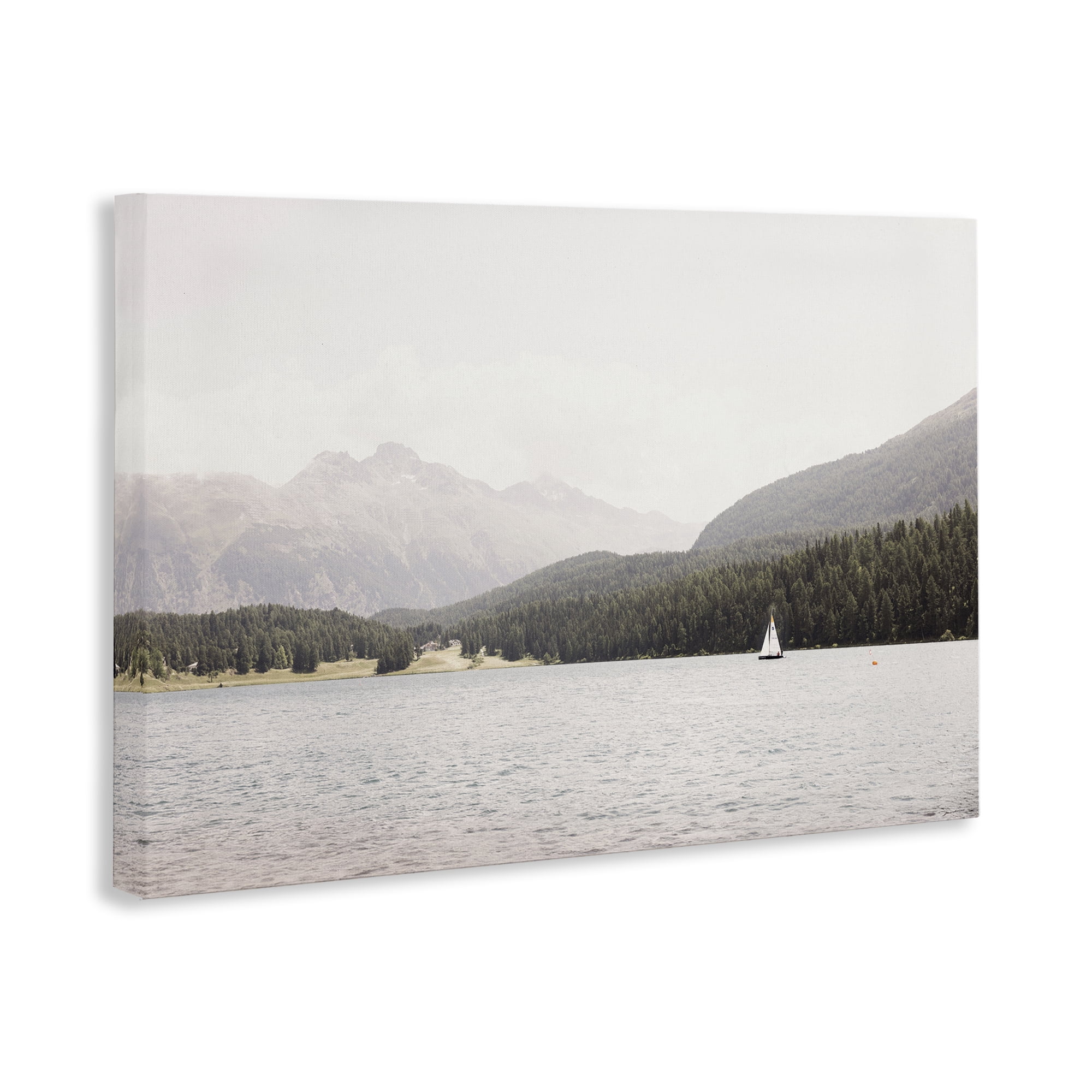 Stupell Industries Summer Sailboat View Landscape & Nature Photography Wrapped Canvas Art Print Wall Art, 36 x 24