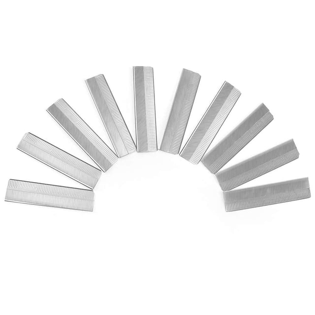 Cuchilla para afeitar cejas, hoja de acero inoxidable para cortar y afeitar, cuchillo para dar forma a cejas, recortadora intercambiable, 100 Uds.