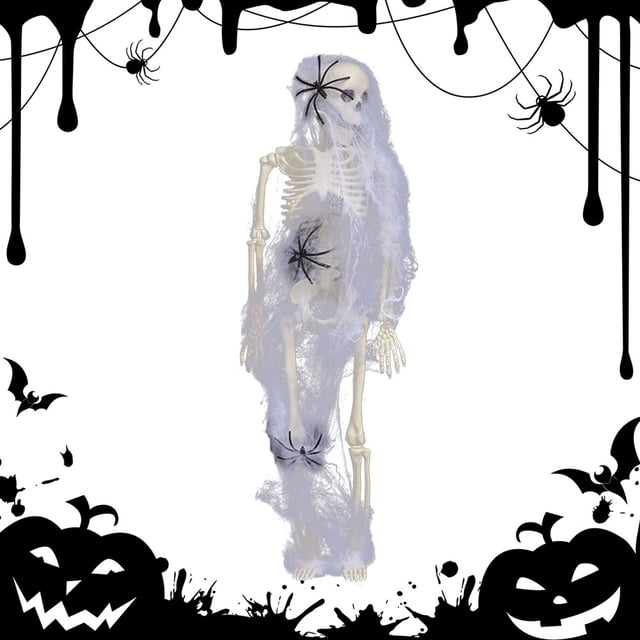 Esqueleto Cuerpo Halloween Realista para Interior Y Exterior