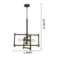 thumbnail image 2 of Eglo Lighting - Wymer - 24.02 Inch Four Light Pendant-Matte Bronze Finish - Eglo, 2 of 2