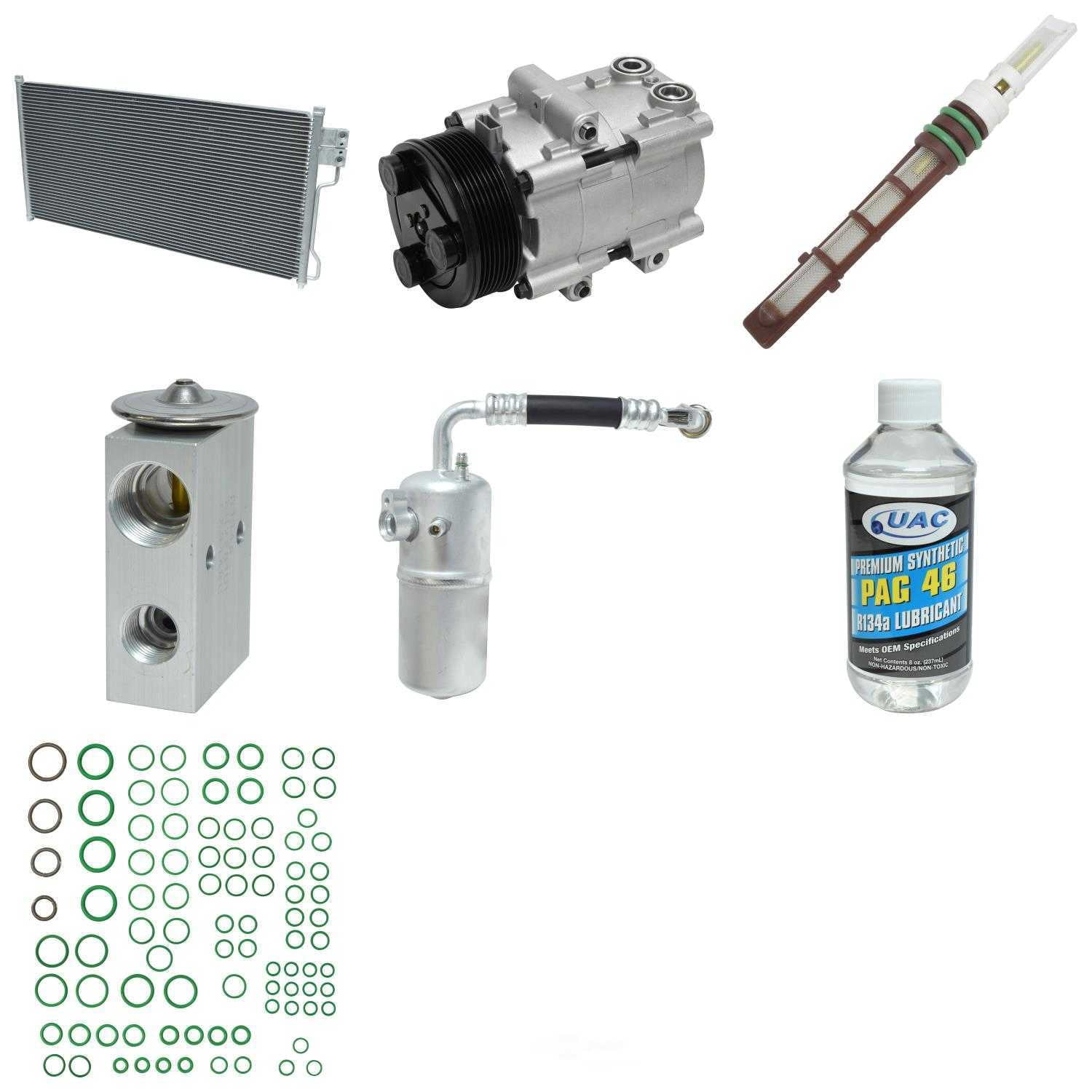 Uac Kt 1569A A/C Compressor And Component Kit Fits select: 1997,1998-2002 FORD EXPEDITION