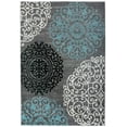 thumbnail image 4 of Contemporary Modern Floral Gray 3'3" x 5' Indoor Soft Area Rug, 4 of 10