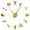 Gold, variant on Lineman Electrician Wireman Silhouette Frameless Wall Clock Stickers, DIY Modern Decorative Clocks for Living Room, Bedroom, Office - Easy to Install, Large 3D Clock Design (Silver,27in)