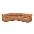 thumbnail image 4 of Melbourne 122" Modern Power Motion 6-Piece Reclining Corner Sectional Sofa Set with Cup Holders, 4 of 11