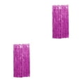 thumbnail image 2 of ZheElen Rideau de Fond Artisanal Exquis avec Franges Doigts Lustrées Couleurs Multiples Rideau de Fête Fond en Aluminium Rose 9.8 Pieds 2Ensemble, 2 of 5