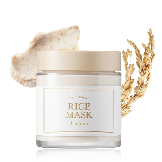 Mascarilla facial I'm from Rice Mask, exfoliante suave, 115 ml