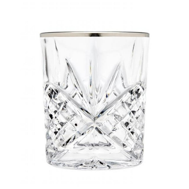 Godinger 25436 Verre Dublin Dofs - Platine, Lot de 4