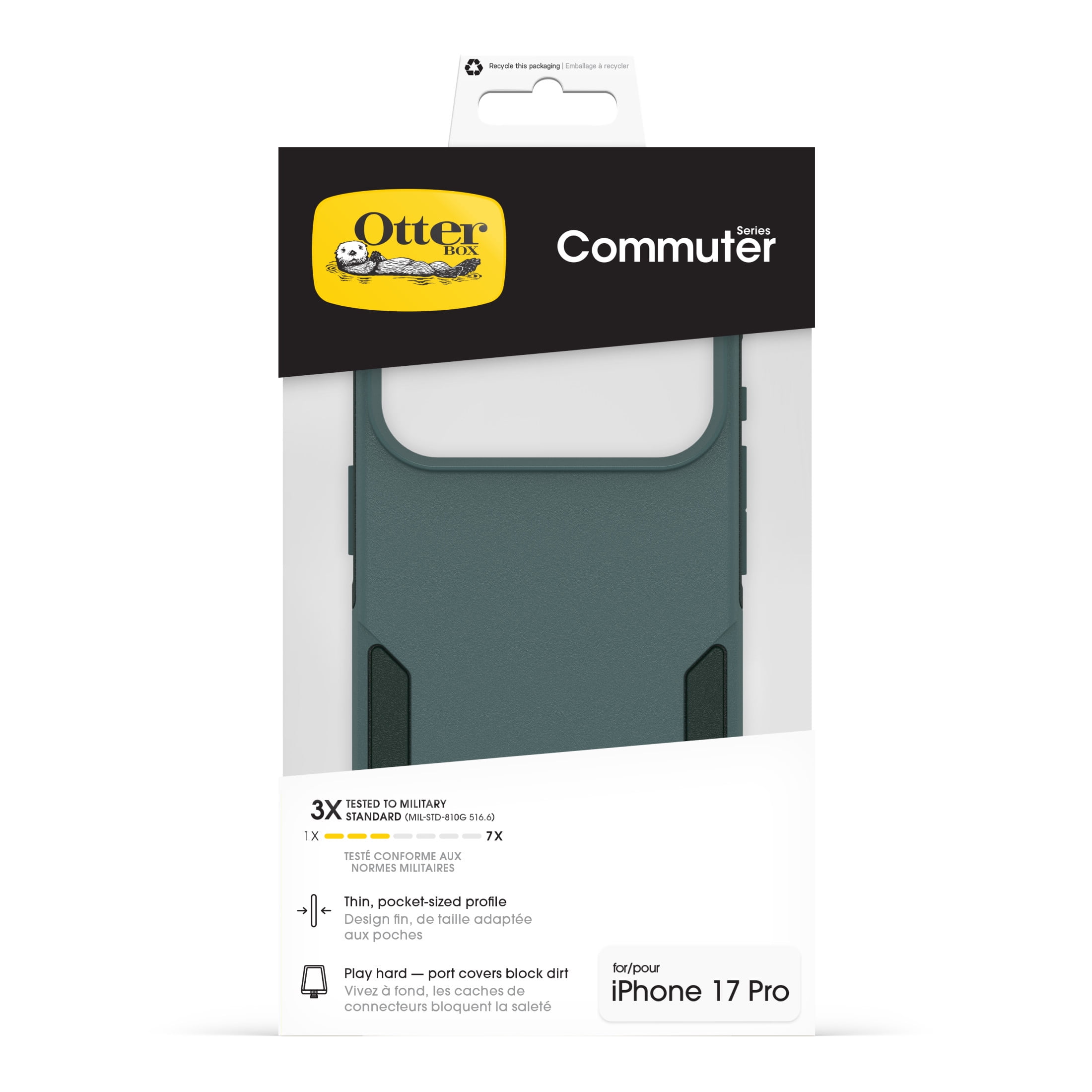 OtterBox Commuter Series Case with MagSafe and Camera Control for Apple iPhone 17 Pro - Green