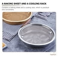 thumbnail image 2 of 1 Set of Vegetable Draining Net Stainless Steel Oil Drain Net Oil Spill Rack Oil Drain Tool, 2 of 9