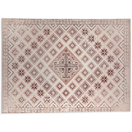 

Adiland Blush Distressed Kitchen Mat by Kavka Designs
