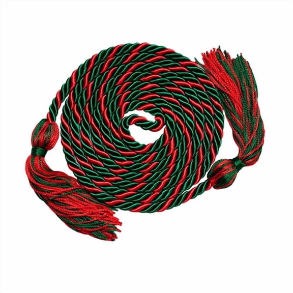 Honors Graduation Academic Honor Cord |(Green/Red)