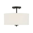 thumbnail image 4 of Trade Winds Cassie Drum Semi-Flush Mount Ceiling Light in Matte Black, 4 of 5