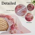 thumbnail image 6 of Flower Painted, Abstract Blush Pink Watercolor Queen Size Pillow Cover, Pillowcase Protectors with Zipper, Breathable Decorative Throw Pillow Case Cover, Pillow Shams for Couch Sofa 20x30Inch, 6 of 8