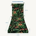 thumbnail image 6 of Oahu Tropical Black Essentials Chaise Lounge Cushion, 6 of 7