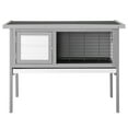 thumbnail image 2 of Ktaxon Single Desk Chicken Coop, 36'' Waterproof Wooden Cage for Poultry, Gray, 2 of 8