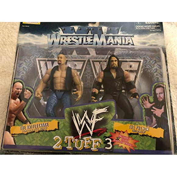 WWF / WWE - 1998 - Catch Mania XV - 2 Tuf 3 - Pierre steve Austion Froide (le Serpent à Sonnettes) vs Croqueur (le Phenom) - Comprend des Bases d'Affichage Argent - Édition Limitée - Collectionnable