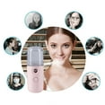 thumbnail image 3 of Soidarity Pulverizador hidratante facial de 30ml, humidificador de aire portátil recargable por USB, atomizador de agua de mano Protección de la piel Rosa claro Soidarity CE1298-05, 3 of 6