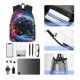 thumbnail image 4 of Fotbe Outer Space Floating Numbers And Letters Mochila Ligera Casual para Laptop para Hombres y Mujeres, Mochila Impermeable de Uso Diario, Mochila para Universidad, 4 of 6