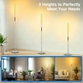 thumbnail image 2 of OUTON Bright LED Floor Lamp with Remote and APP Control, 1500LM 65" Tall Standing Lamp, Ambient Light, Music Sync, Modern Corner Lamps for Living Room, Bedroom, Grey, 2 of 13