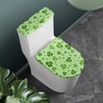 thumbnail image 2 of HELLHERO Four-Leaf Clover Toilet Seat Protector, Non-Slip Polyester Fabric Toilet Seat Lid Cover, U-Shaped, 2 of 8