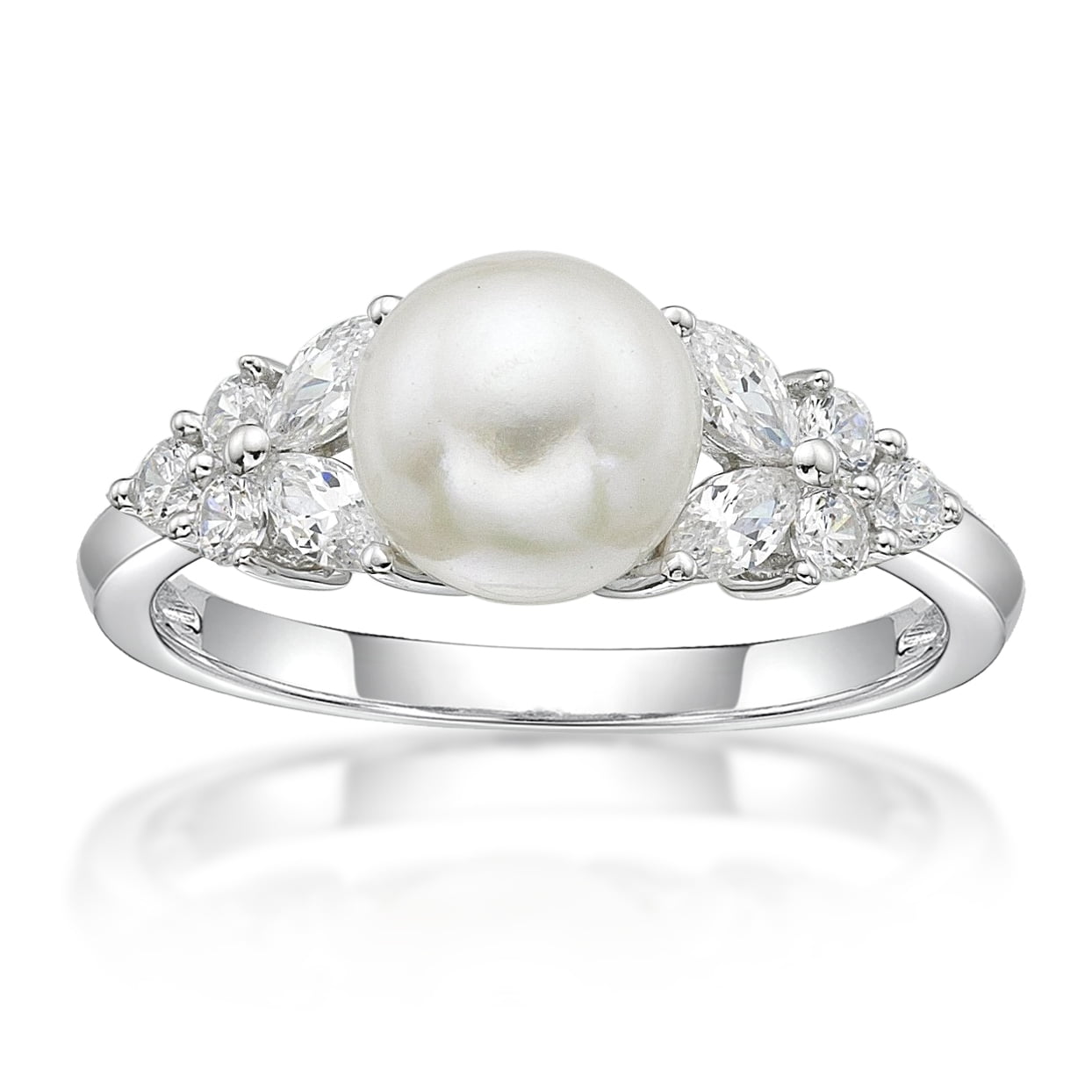 White Chandelier Pearls Bridal Earrings Jewelry 925 Sterling Silver Hook Tibetan 