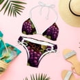 thumbnail image 6 of Grape Detachable Sponge Adjustable Strap Bikini Set Two-Pack Swimsuit Women Swim Suit, 6 of 6